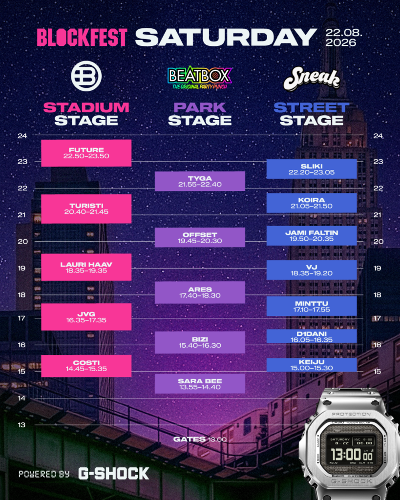 schedule saturday